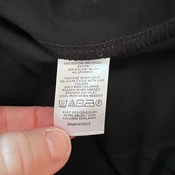 Loft NWT Houndstooth Coated Ponte Leggings, Black Multi, S - Picture 9 of 10